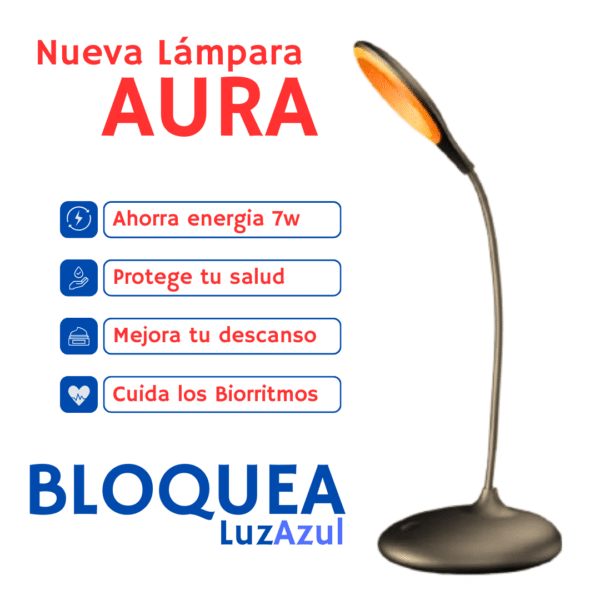 Lampa de lectura AURA (Luz cálida) USB-C - Imagen 4